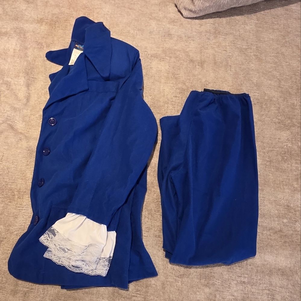 Classic Royal Blue Men's Suit Jacket and Trousers